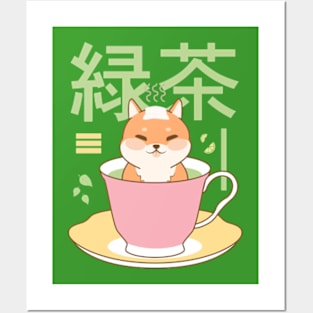 Shiba Tea Posters and Art